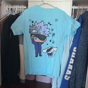 Sanrio Jujutsu Kaisen Cinnamoroll & Gojo Shirt